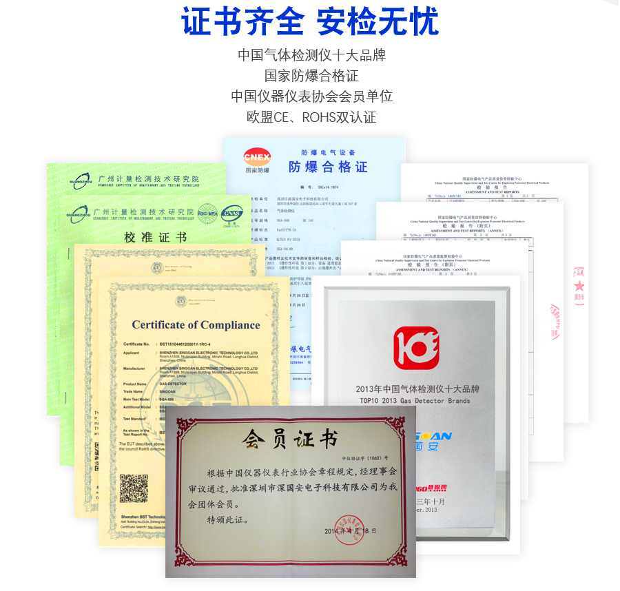 深國安防爆認(rèn)證證書