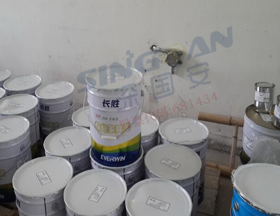 油漆行業(yè)氣體檢測儀安裝現(xiàn)場圖