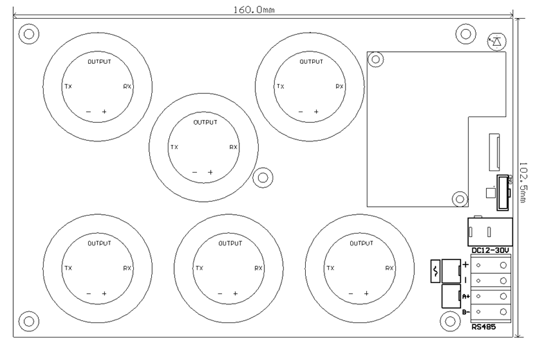 智能型有毒氣味傳感器模組針腳圖