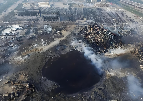 8.12天津港爆炸事故現(xiàn)場圖